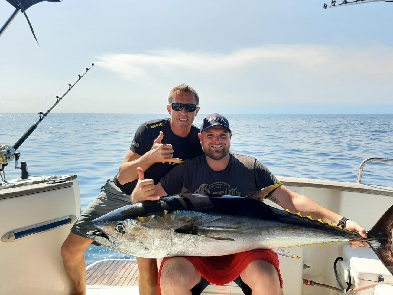 Bluefin tuna boatside on Tuna Pro
