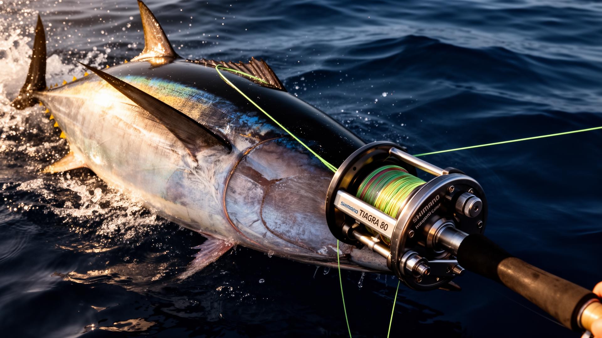 Bluefin tuna boatside on Tuna Pro